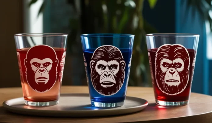 Planet of the Apes Drinking Glasses 1970s: A Collector